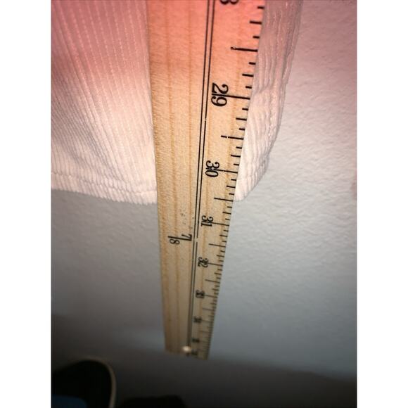 Levis Pants Womens 27 32 Beige Cream Corduroy 94 Baggy Straight Leg Cords Chino - Picture 8 of 13